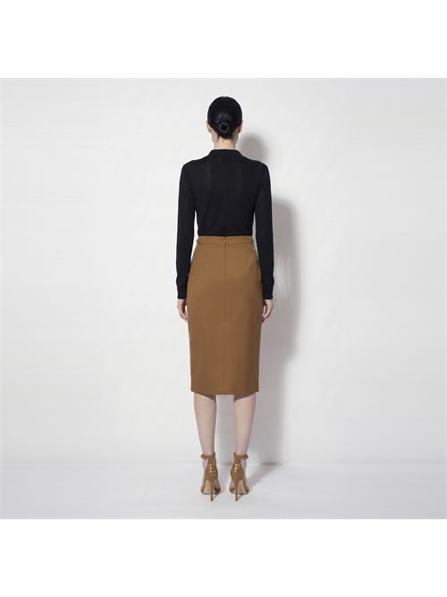 Body in filato di viscosa con catena gioiello ELISABETTA FRANCHI | BK03S66E2/110